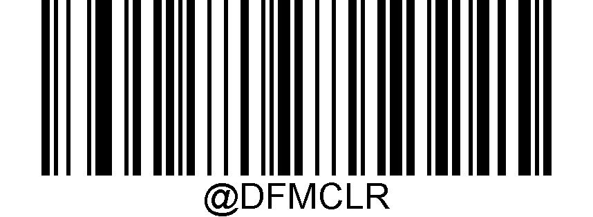 Clear Data Format There are two methods to remove data format created from your scanner: Delete one data format: Scan the Clear One barcode, a numeric barcode (0-3) and the Save barcode.