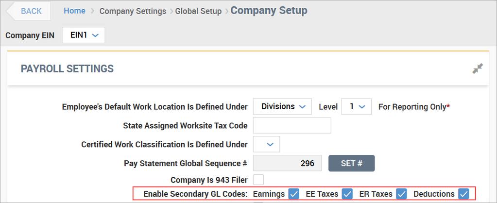 This version of the export includes employee level details with all GL entries on employee checks that can be imported