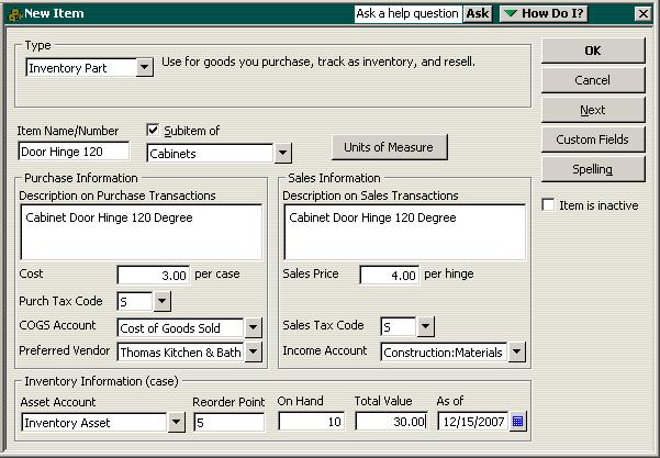 L E S S O N 1 0 20 In the Qty-on-Hand field, type 10, then press TAB to move to the Total Value field.