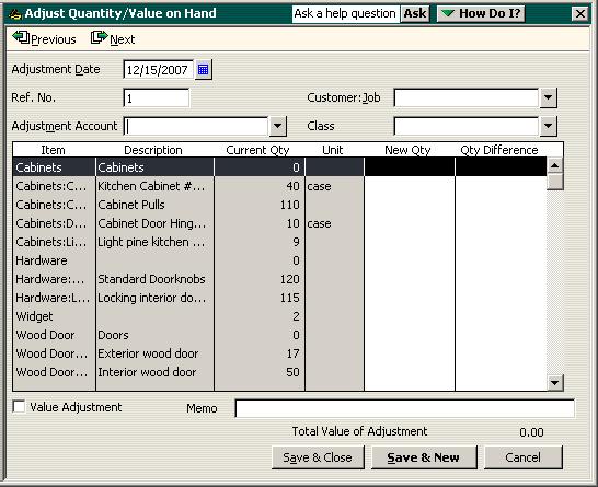 L E S S O N 1 0 Manually adjusting inventory When you have spoilage or send out samples of your products, you can adjust your inventory manually.