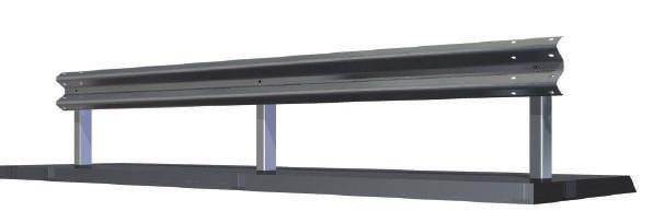 SiNGle SiDeD SaFeTy Barrier on GrouND h1-a-w4 (B33061) Containment level Performance H1 Acceleration Severity Index ASI Working width Extreme lateral position of the vehicle Dynamic deflection A W4