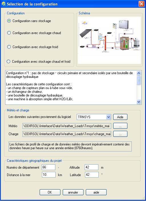 Requirements on the design and configuration of small and medium sized solar air conditioning applications This pre design software tool: + Takes into account the hourly data for climatic conditions
