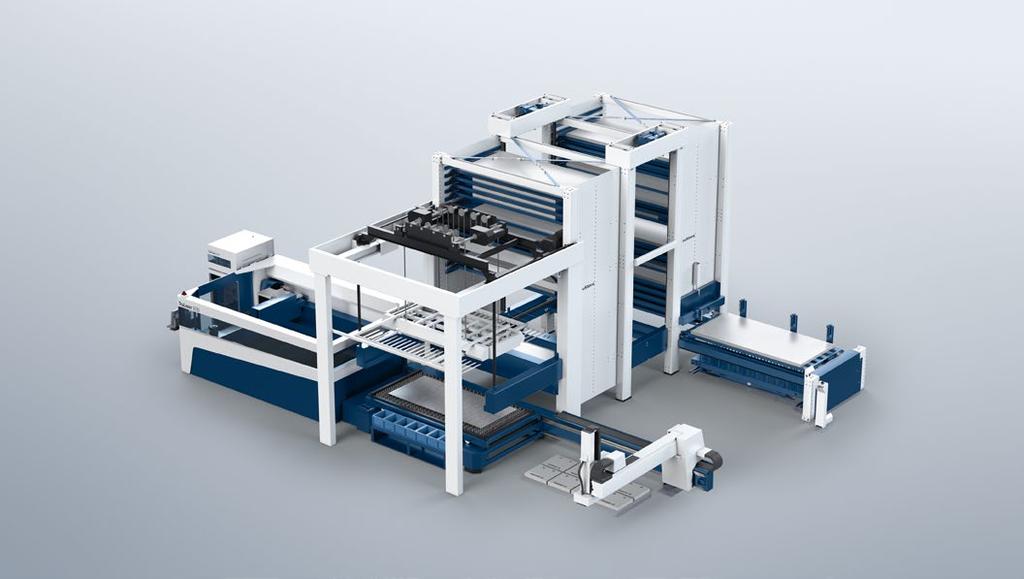 26 Products Series 5000 01 02 Maximum dynamics even with complex contours The productive machines in the Series 5000 can effortlessly handle both thin and thick sheets.