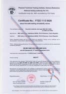 to ISO 5211 allows connection with various kinds of actuators (electric, pneumatic, hydraulic etc.) STANDARDS LEAK TEST - PTFE & FIRE SAFE VERSION: EN 12266-1, CLASS A* ISO 5208, CLASS A API 598, TAB.