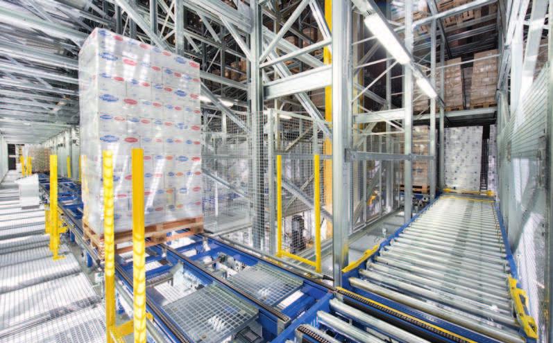 This begins with conveying systems for containers and cardboard containers and also includes pallet conveyors as well as fully