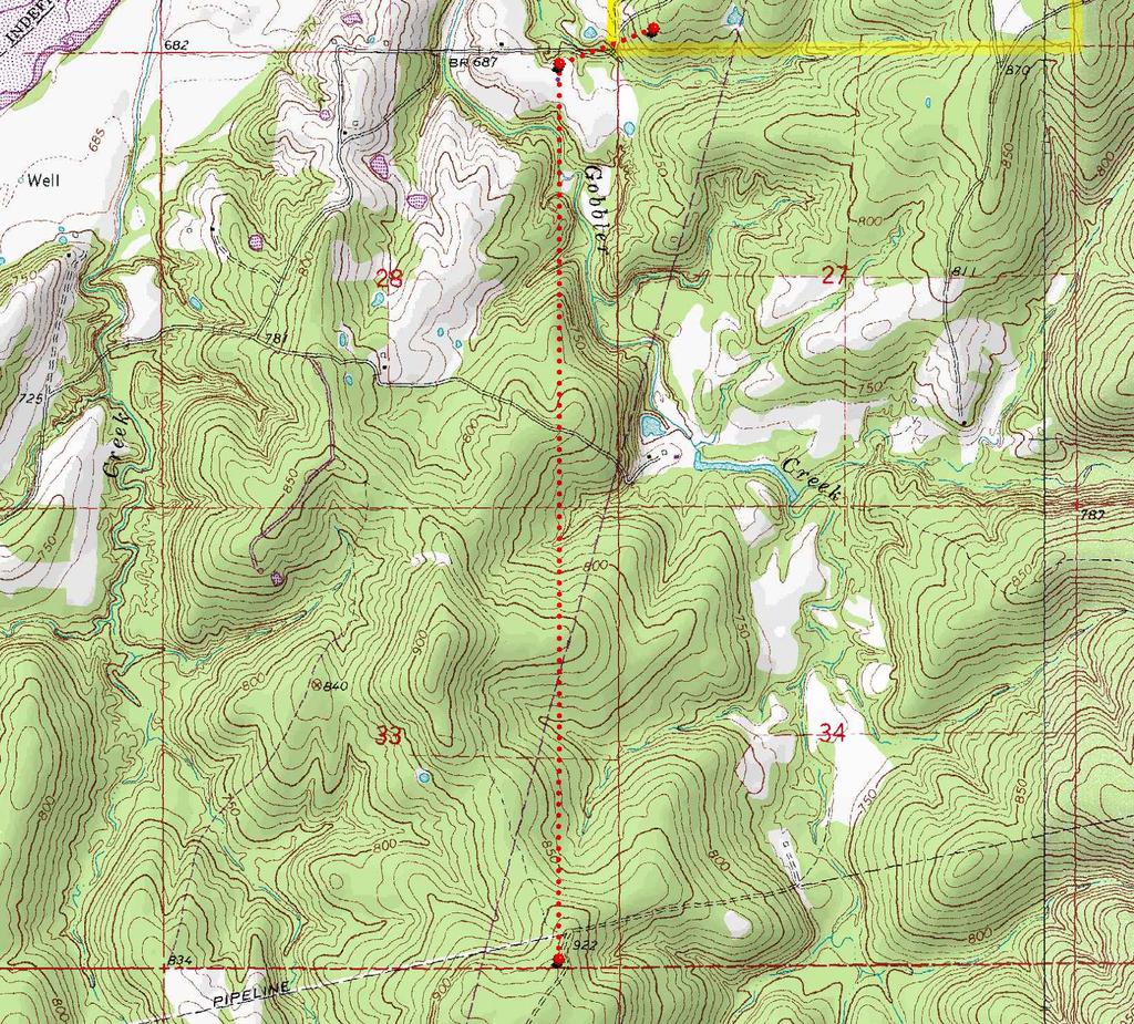 Operator: CANYON CREEK ENERGY Lease Name and No.: BONELL 1-/H Surface Hole Location: 234' FSL - 425' FWL Sec. 22 Twp. 6N Rng. 11E I.M. Landing Point: 165' FNL - 660' FEL Sec. Twp. 6N Rng. 11E I.M. Bottom Hole Location: 50' FSL - 660' FEL Sec.