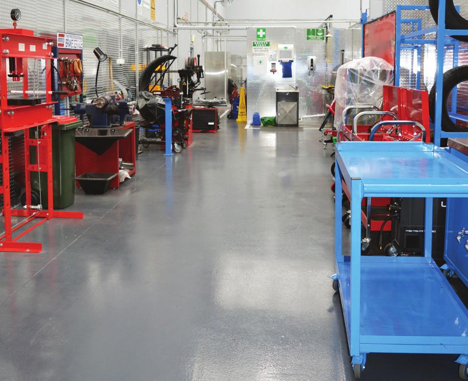 Technical Profile (1.5mm) High performance, coloured, epoxy resin coating system designed to create a non slip textured surface in industrial facilities.