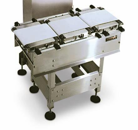 Added Product Inspection Capability Small Footprint Saves Line-Space Powered Weigh-table for Stable Transport Clean in Place Design AccuStar Series Checkweigher Suitable