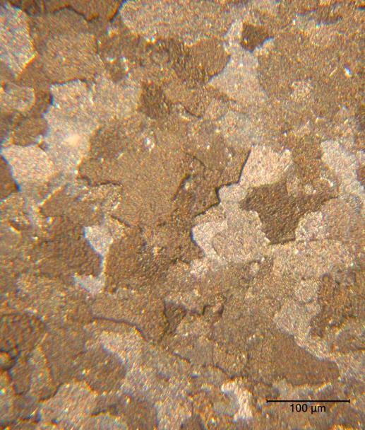1 µm According to the PLM microstructure for Al 552 and Al 15, it can be concluded that re-crystallization of aluminum alloys 552 and 15 occurred in the 35 C, for all samples.