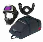 Kit comes complete with the Speedglas 9100XXi lens, breathing tube, welding helmet and free carry bag.