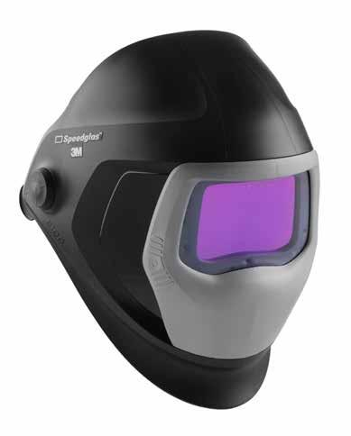 1) Heat reflecting silver front with an external button for grind and welding memory settings. Speedglas Welding Lens 9100XXi with True-View for crisp colour and contrast.