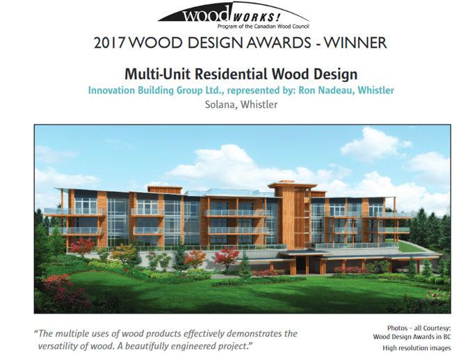 Wood Works design awards Source: