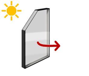 Summer heat radiation from the glass Experience teaches us that sitting behind the glass in the sunny summer day might bring discomfort from radiating heat.