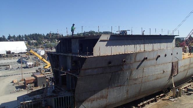 Sally Ride Mod 1 Bow Thruster sub-assembly Chain Locker aft bulkhead