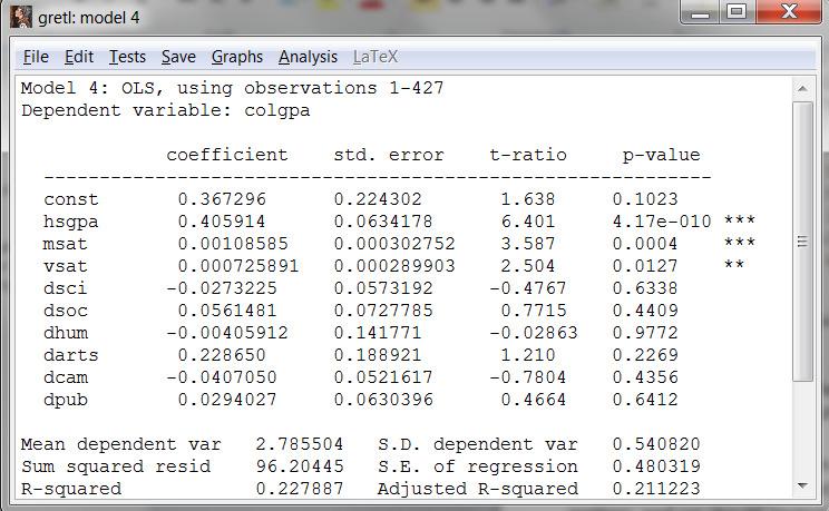 So run a regression including all three as independent variables at the same time: A REGRESSION WITH MULTIPLE INDEPENDENT VARIABLES: All three are still significant.