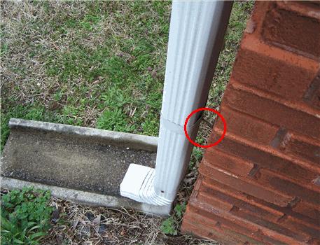 17) Downspout Condition A Exterior Water Faucets Faucet Location