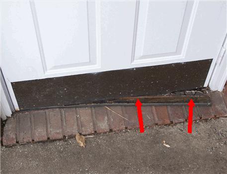 2 Exterior Exterior Door Type metal and wood 11) Exterior Door Conditions N Weather stripping damage on