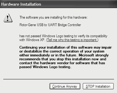 Select Install the software automatically