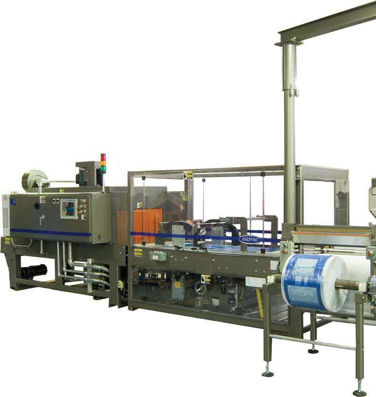 Model shown: BPTW-5201 (LH) The BRANDPAC TM BPTW-5000 SERIES is the champion of tray shrink wrapping systems for medium to high volume food and beverage industries.