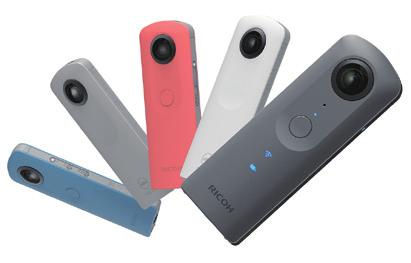 the RICOH THETA 1 camera. This model has considerable potential in the restaurant, hotel, tourist facility, construction, and automotive sectors. One data business is THETA 360.