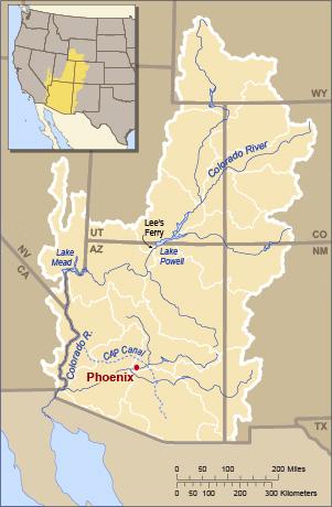 Student Worksheet Watershed Walk Activity 1 1) Locate Arizona on Map 1 and draw a red line around it.