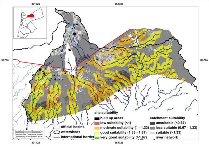 surface water basins Limitations: Source water availability in regions with rainfall of less than 200 mm/a High sediment load of