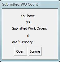 The TeamWORKS Client/Server application must be open in order for the Prompt Window to pop up and is computer specific.