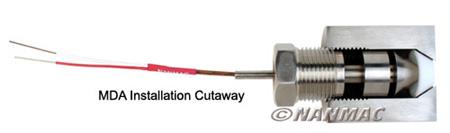 Right-Angle Thermocouples for Industry Industrial applications include: Gases or liquids in pipelines Mixers for food,