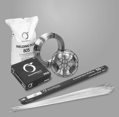 Features Consumables for welding stainless steels and nickel-based alloys Welding wire for optimum corrosion properties MIG/MAG (GMAW) TIG (GTAW) Submerged arc (SAW) Product range Avesta Welding