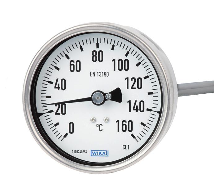 Standard products thermometer 5500 Thermometer 5500 with and male thread G1/2 Stem Ø 8 or 10 mm in stainless steel 1.