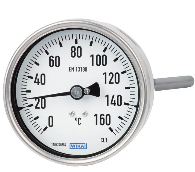 Standard products thermometer 5500/4 Thermometer 5500/4 with and compression fitting Stem Ø 6, 8 or 10 mm in stainless steel 1.