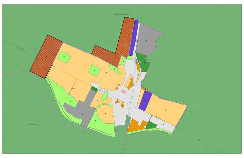 5: Blended Infill Development and Urban Area Expansion Land Use: Concept: This scenario is a hybrid scenario which combines the land use elements of both the TOD/Infill