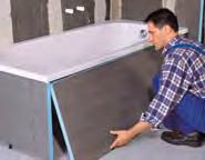 When a large marble slab is made, the glass fibre mesh is bonded on one side of the slab.