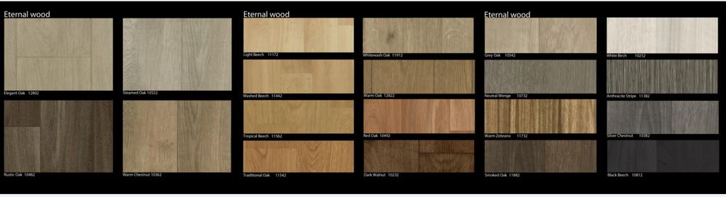 2.1 Collection description The New Eternal collection introduces a wider wood range than our previous collection; 20 items including both traditional and modern woods.