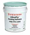 Firestone UltraPly TPO Accessories Adhesives UltraPly Bonding Adhesive Specifically designed to bond membrane to wood, metal,