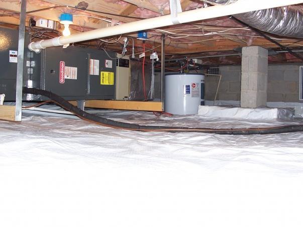 Exception 2: Floor assemblies located directly over a crawl space not