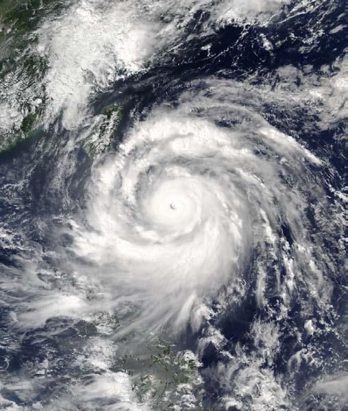 Typhoon Meranti, one of the most intense Typhoone (landing China on Sept.