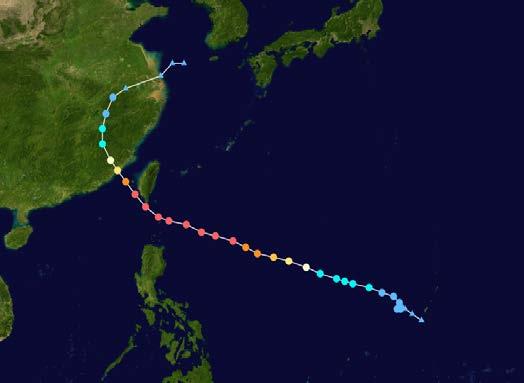Typhoon Meranti, one of the most intense
