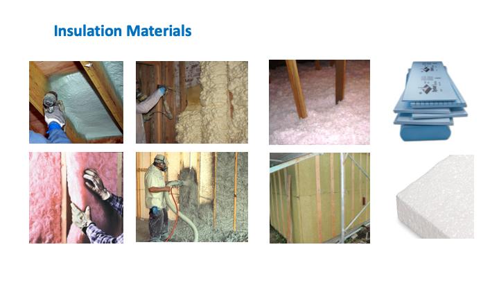 This is an overview of materials that are used as common insulation materials.