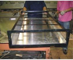 Fig. 1: Fabricate ducting Single pass solar collector with open channel absorber has been studied by earlier researcher (Sopian et al., 1996; Prakash, 1994).