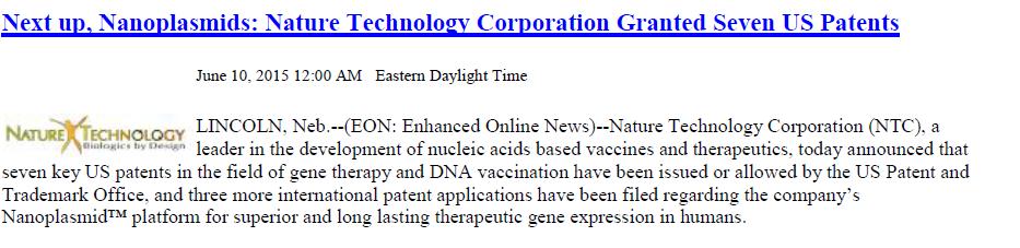 Three Pronged Business Strategy Creating valuable IP enabling gene-based drugs - 8 Granted US Patents - 12 Pending US Patent Applications Providing design, development and manufacturing of gene-based