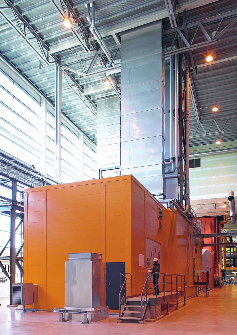 Features enclosure and ventilation dampens nuisance noise from the gas turbine protects