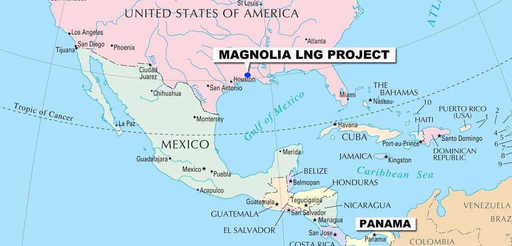 Gunvor LNG supply to Panama Panama is a US Free Trade Agreement (FTA) Country with a LNG receiving terminal