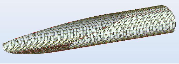 Structure in big skew Gladsaxe case Denmark 281 Main parameters of structure: Dimensions of cross section (SpanxRise): 4.77x3.83m; Length: 49.85m; Bottom Centreline Length:BL=2.