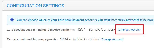 Step 4: Connect IntegraPay to your Xero accounts This step outlines how to connect Payment Console to the two accounts in your Xero chart of accounts covered earlier your clearing account and bank