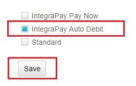 6.3. Enable the IntegraPay Auto Debit branding theme Return to your Payment Console browser tab.