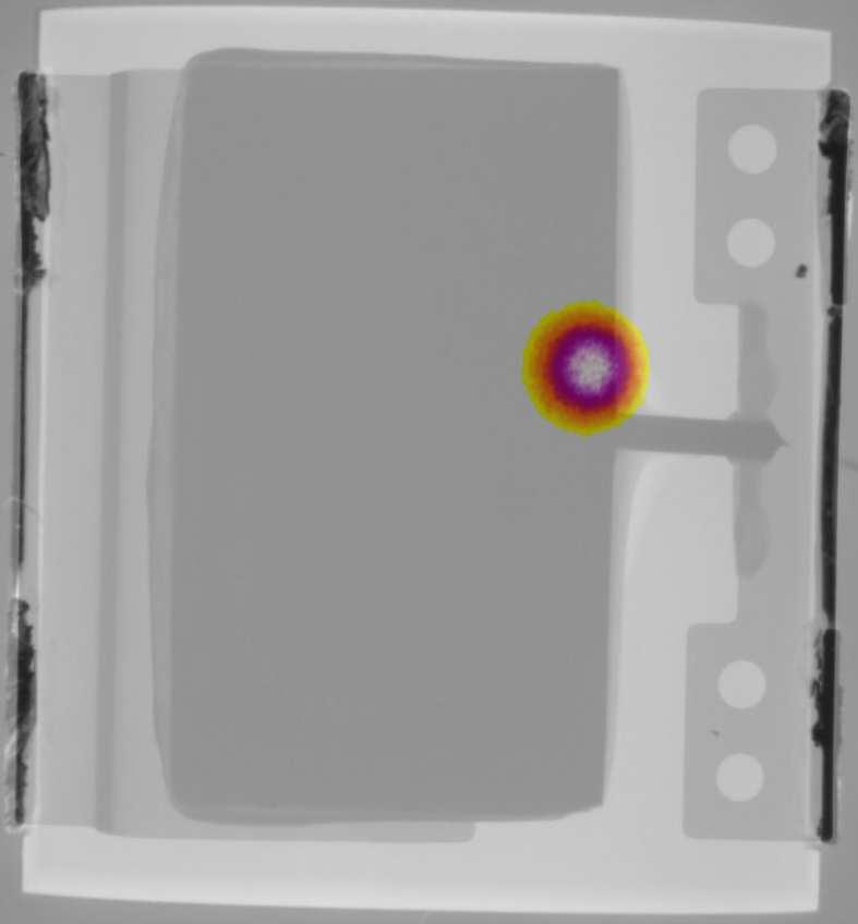 Then a new hot spot detection, from the back side, is done, giving a more precise localization as shown in Fig.7. this is not an artifact. Fig.9: Second observation of the cross section after the adjusted bias (4.