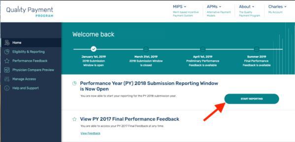 Navigating the Quality Payment Program Portal As noted in the introduction to this guide, all MIPS performance data (outside of Quality data submitted on a per-claim basis) must be submitted through