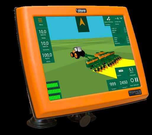 guaranteed. The planting monitor Stara can be integrated with the console of the Topper 5500.