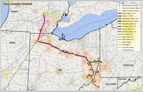 Pipeline Construction Update Rover Pipeline Phase 1A & 1B There are three major pipelines that are in various planning stages to bring Permian oil, NGLs and gas to the Gulf to move a constrained